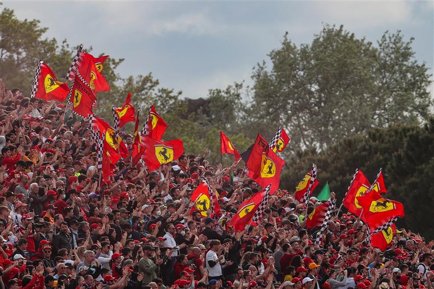 Ferrari Imola race fans